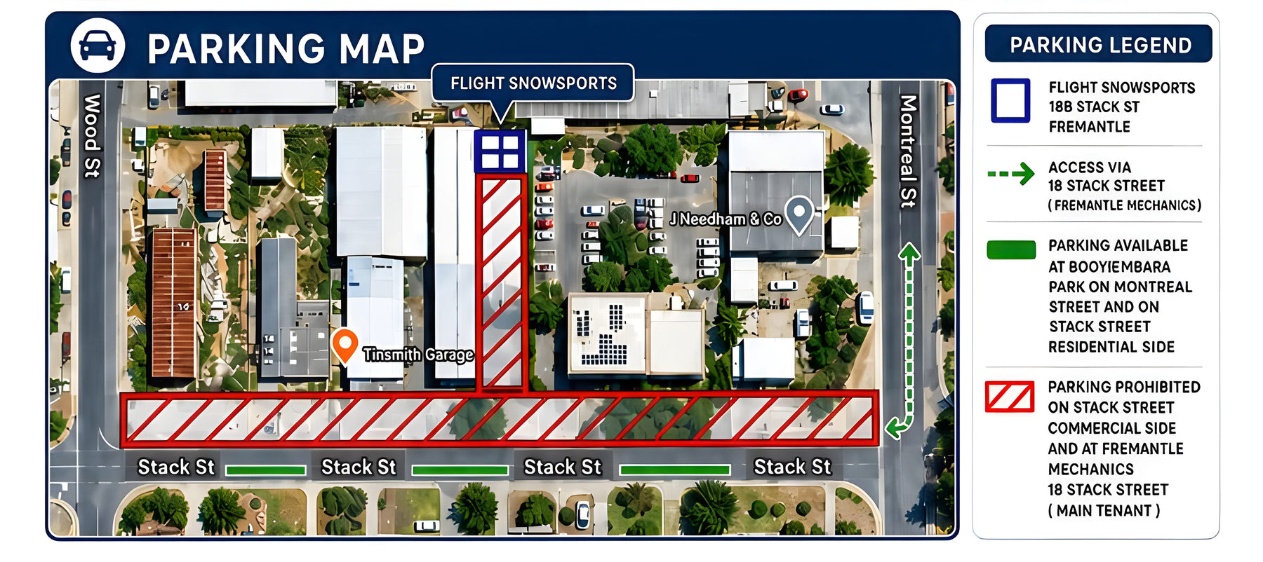PARKING & SHOP ACCESS
