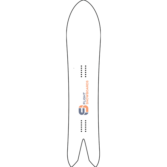 Pitched Swallowtail Custom Powder Snowboard - Flight Snowboards