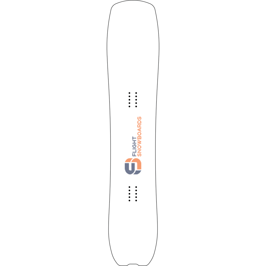Blunt Small Round Tail Custom Powder Snowboard - Flight Snowboards