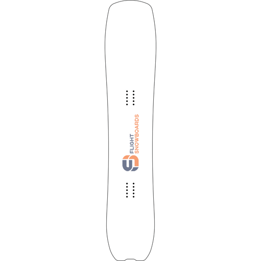 Blunt Small Round Tail Custom Powder Snowboard - Flight Snowboards