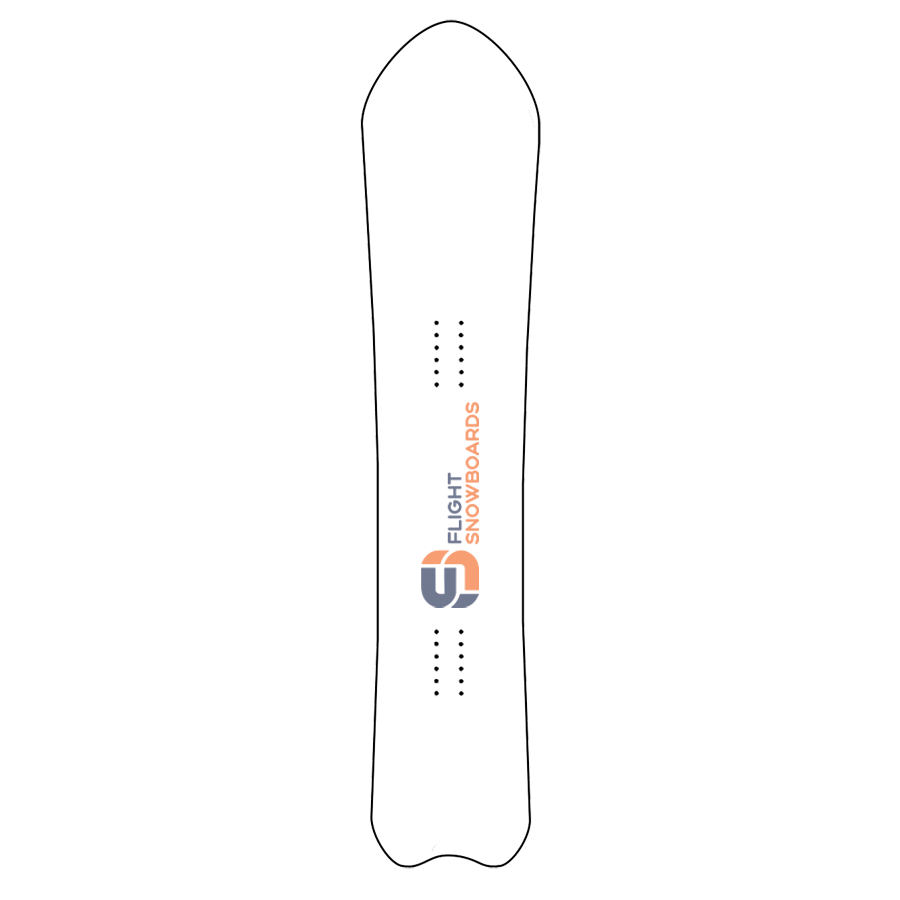 Fish Tail Custom Powder Snowboard - Flight Snowboards