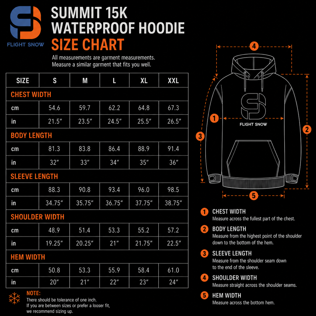 Flight Snow Summit 15k Waterproof Hoodie