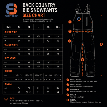 Flight Snow 20k Back Country Bib Pant