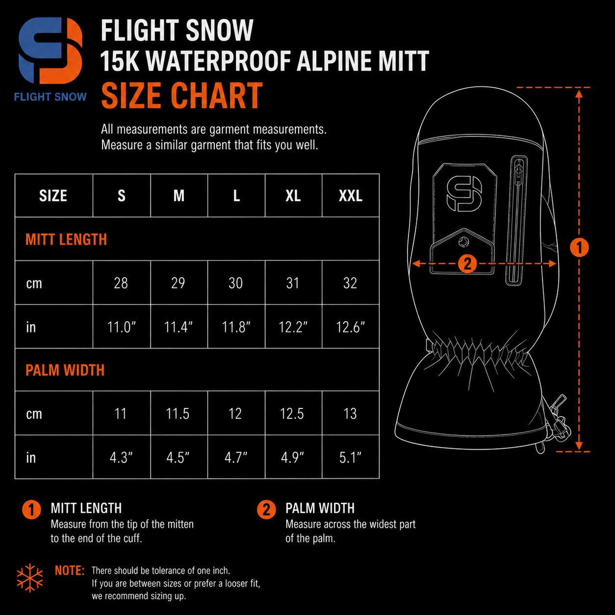 Flight Snow 15k Altitude Mitt