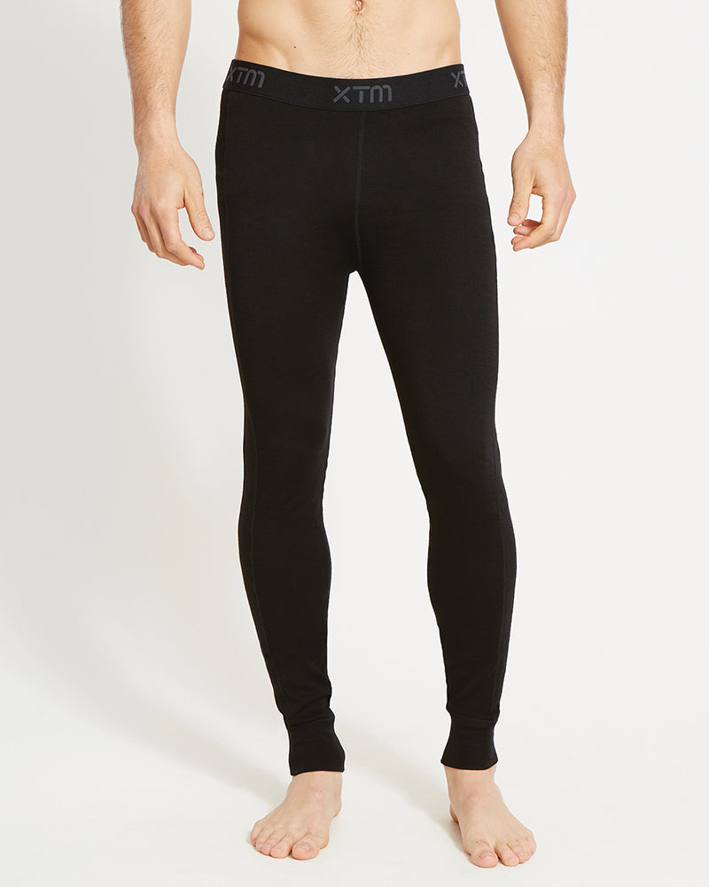 XTM Men's Merino 230gsm Thermal Pants – Alpine230 – Black
